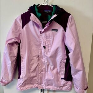 Patagonia Kids' Pink and Purple Raincoat